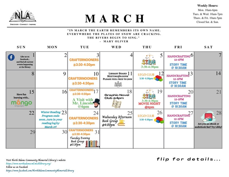 March Events at the Library